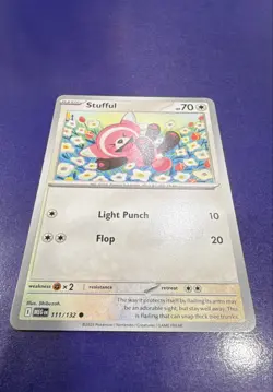 Stufful 111/132 Me01: Mega Evolution Regular Nintendo Pokemon Card - Image 1