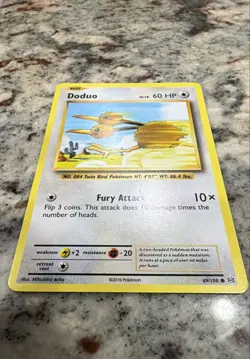 Doduo 69/108 Evolutions Regular Nintendo Pokemon Card - Image 1