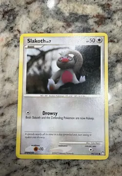 Slakoth 99/123 Mysterious Treasures Regular Nintendo Pokemon Card - Image 1