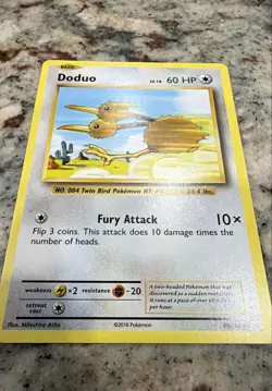 Doduo 69/108 Evolutions Regular Nintendo Pokemon Card - Image 1