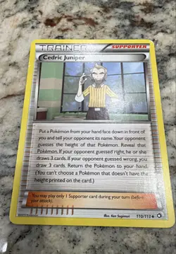 Cedric Juniper 110/113 Legendary Treasures Regular Nintendo Pokemon Card - Image 1
