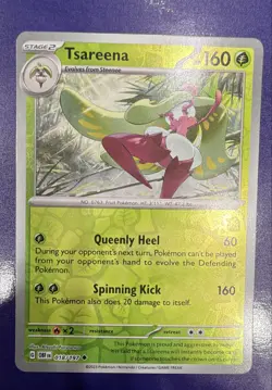 Tsareena 018/197 SV03: Obsidian Flames Reverse Holo Nintendo Pokemon Card - Image 1