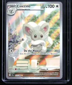 2025 Scarlet & Violet - Black Bolt Cinccino #153 Illustration Rare Pokemon Card - Image 1
