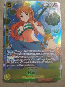 Bandai One Piece CCG Nami EB03-053 SR Foil Character Card 5 Cost 6000 Power - Image 1