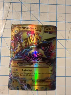 Custom M Manectric EX Fun Fan Art Card Pokemon Card 120/199 - Image 1