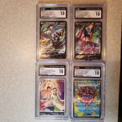 Pokemon grade 10 card lot japanese. Lot of 4 gardevoir ogerpon - Image 1