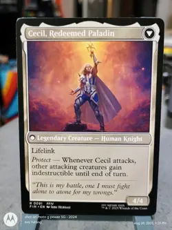 Cecil, Dark Knight / Cecil, Redeemed Paladin - MTG/Final Fantasy #91 NM - Image 2