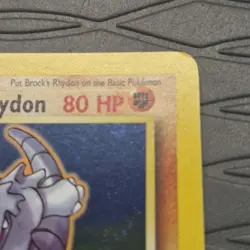 Brock's Rhydon 2/132 Gym Heroes Holo Rare Pokemon Card - Image 3