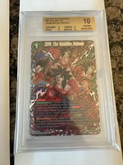 SS4: The Vermilion Saiyans BT15-152 SCR BGS 10 Dragon Ball Card Slab - Image 1