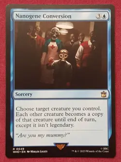 Magic The Gathering DOCTOR WHO NANOGENE CONVERSION blue card MTG - Image 1