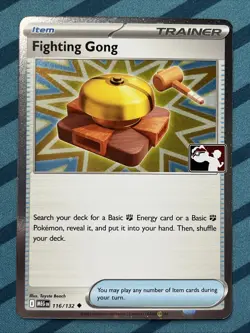 Pokemon Card - Fighting Gong - HOLO Prize Pack Promo (116/132) Mega Evolution NM - Image 1