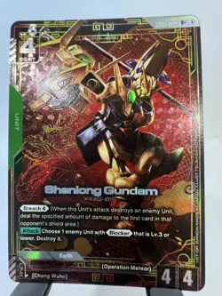 Shenlong Gundam R+ GD01-029 Newtype Rising Gundam Card Game English - Image 1