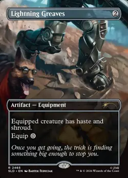 Lightning Greaves Secret Lair x Fallout: Greet the Dog Foil MTG NM - Image 1