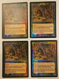 Magic The Gathering Urza's Saga Skittering Skirge x4 LP Arena League Promo FOIL - Image 1