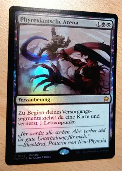 MTG Magic: # FOIL # Phyrexianische Arena/ Phyrexian Arena, DEUTSCH, Nearmint - Image 1