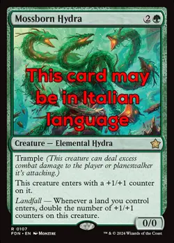 MTG MOSSBORN HYDRA EXC - IDRA MUSCHIOGENA 107 - FDN - MAGIC - Image 1