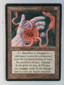 RUSH Francais Disque de Nevinyrral Poor MTG magic FBB - Image 1