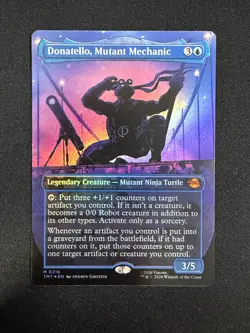 Donatello, Mutant Mechanic (BORDERLESS FOIL) - TMNT (Magic) NM - Image 1
