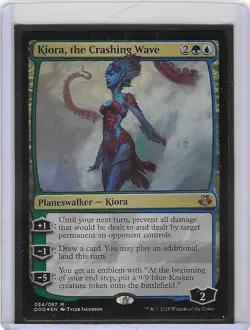 Kiora, the Crashing Wave #34 M - NM - Magic the Gathering - Foil MTG - Image 1