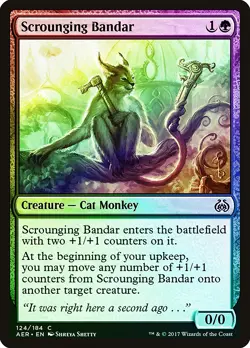 Scrounging Bandar FOIL Aether Revolt NM Green Common MAGIC MTG CARD ABUGames - Image 1