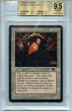 1994 MTG Antiquities Mishra's Workshop U1L BGS 9.5 GEM MINT - Image 5