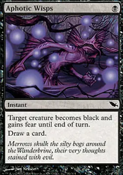 MTG - Aphotic Wisps, Shadowmoor - Image 1