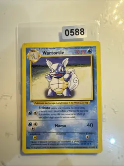 Pokemon Card Wartortle Set Base ITA 1*Edizione 42/102 Non comune - Image 1