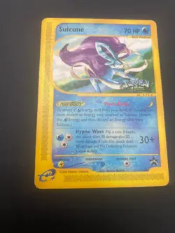Pokemon Card 4Ever Suicune Black Star Promo 53 eReader Heavy Play - Image 1