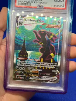 Pokemon Evolving Skies Umbreon VMAX 215/203 Secret Rare Alternate Alt Art PSA 10 - Image 2
