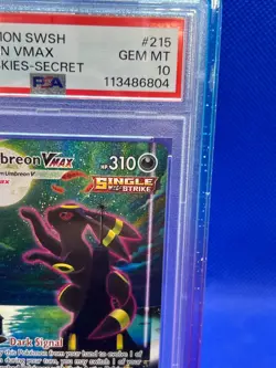 Pokemon Evolving Skies Umbreon VMAX 215/203 Secret Rare Alternate Alt Art PSA 10 - Image 4