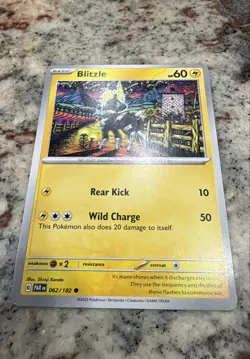 Blitzle 062/182 SV04: Paradox Rift Regular Nintendo Pokemon Card - Image 1