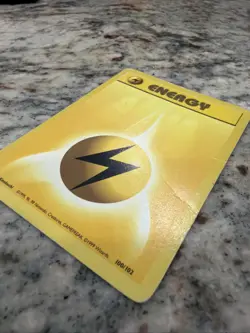 Lightning Energy 100/102 Base Set Regular Nintendo Pokemon Card - Image 2