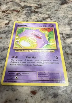 Koffing 50/108 Evolutions Regular Nintendo Pokemon Card - Image 1