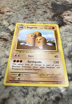 Dugtrio 56/108 Evolutions Regular Nintendo Pokemon Card - Image 1