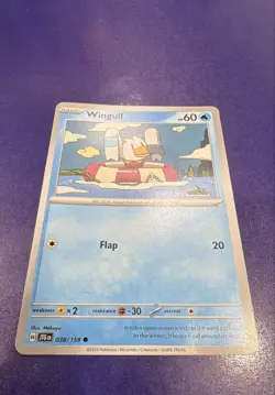 Wingull 038/159 Sv09: Journey Together Regular Nintendo Pokemon Card - Image 1