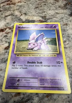 Nidoran M 43/108 Evolutions Regular Nintendo Pokemon Card - Image 1