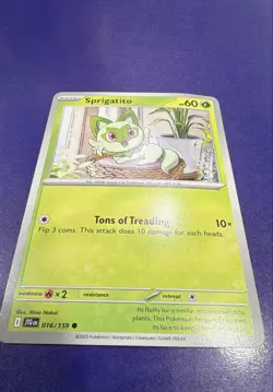 Sprigatito 016/159 Sv09: Journey Together Regular Nintendo Pokemon Card - Image 1