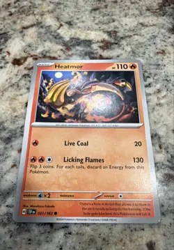 Heatmor 031/162 SV05: Temporal Forces Regular Nintendo Pokemon Card - Image 1