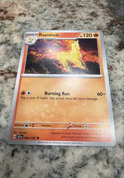 Rapidash 020/142 Sv07: Stellar Crown Regular Nintendo Pokemon Card - Image 1