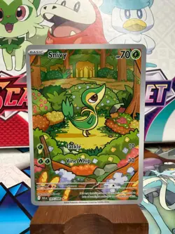 Snivy 087/086 Illustration Rare - Black Bolt English - Pokemon TCG - SHIPS FAST - Image 1
