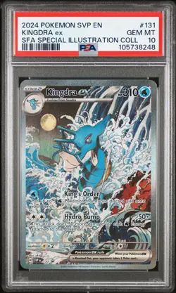 Kingdra Ex #131 2024 Pokemon Svp En-Sv Black Star Promo PSA 10 250001 - Image 1