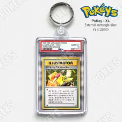 Pikachu Illustrator Japan Promo | XL Size PSA 'Graded' Pokemon Inspired Keyring - Image 2