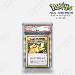 Pikachu Illustrator Japan Promo | XL Size PSA 'Graded' Pokemon Inspired Keyring - Image 4