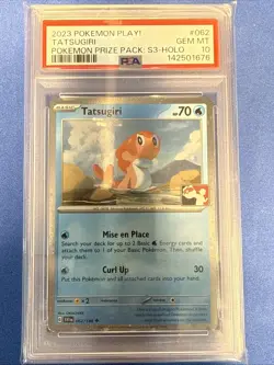 Pokemon TCG Tatsugiri 062/198 2023 Prize Pack 3 Cosmic Holo W Swirl PSA 10 - Image 1