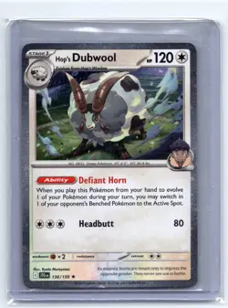 POKEMON #136/159 Hop's Dubwool (Cosmos Holo) - Image 1