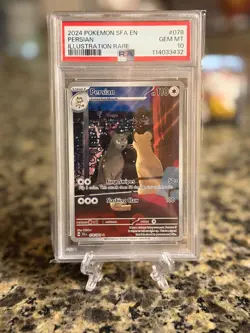 Pokemon Persian 078/064 Sv: Shrouded Fable Illustration Rare IR PSA 10 - Image 1