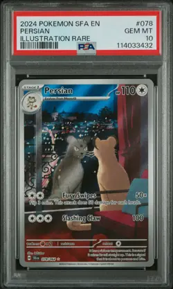 Pokemon Persian 078/064 Sv: Shrouded Fable Illustration Rare IR PSA 10 - Image 3