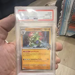 Pokemon TCG Team Rocket's Tyranitar 096/182 Center Promo Holo PSA 10 - Image 1