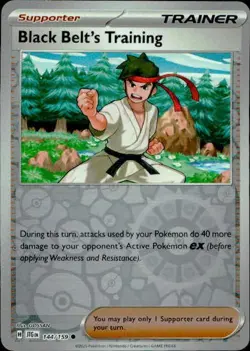 Black Belt's Training 144/159 Common Journey Together Pokemon Reverse Holo NM - Image 1