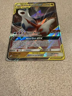 Latias & Latios GX 113/181 Sm-Team Up Holo NM English Pokemon Sun And Moon - Image 2